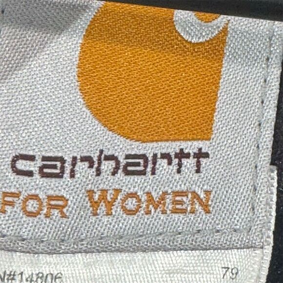 Carhartt Women’s Soft Shell Jacket M Brown Zip Up Workwear Outdoor WJ176 SBN - Picture 6 of 8